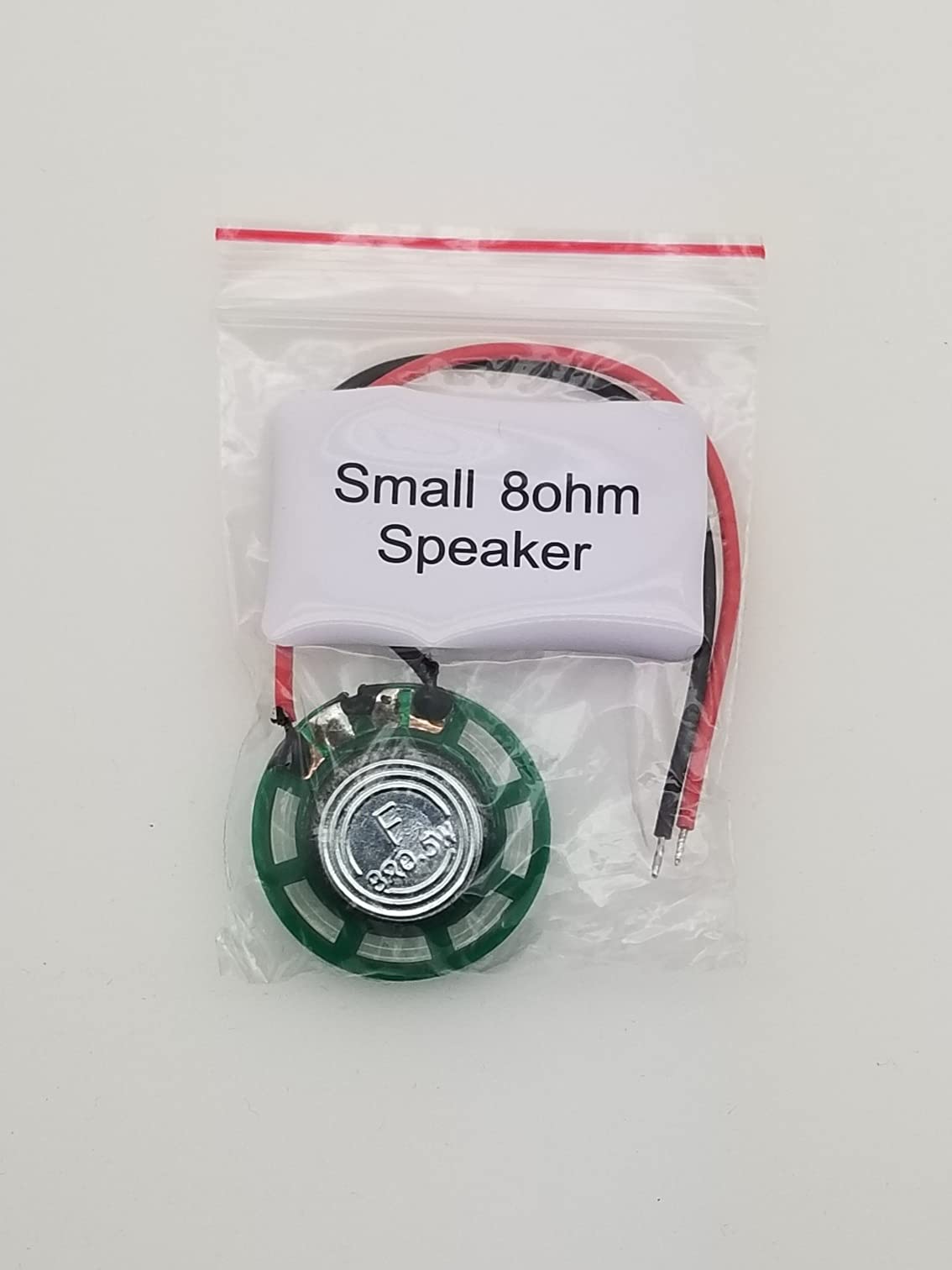 1In Speaker 26Mm 8 Ohm 1/4 Watt (0.25W) Nominal / 1/2 Watt (0.5 W) Maximum Power Output   Green Plastic Shell With 4 In (104 Mm) Wires