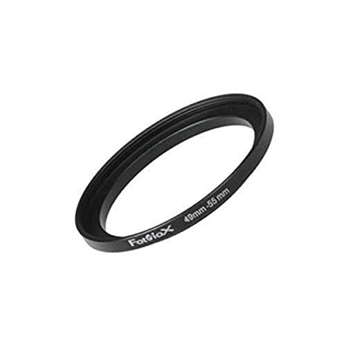 Fotodiox Metal Step Up Ring, Anodized Black Metal 46mm-55mm, 46-55 mm