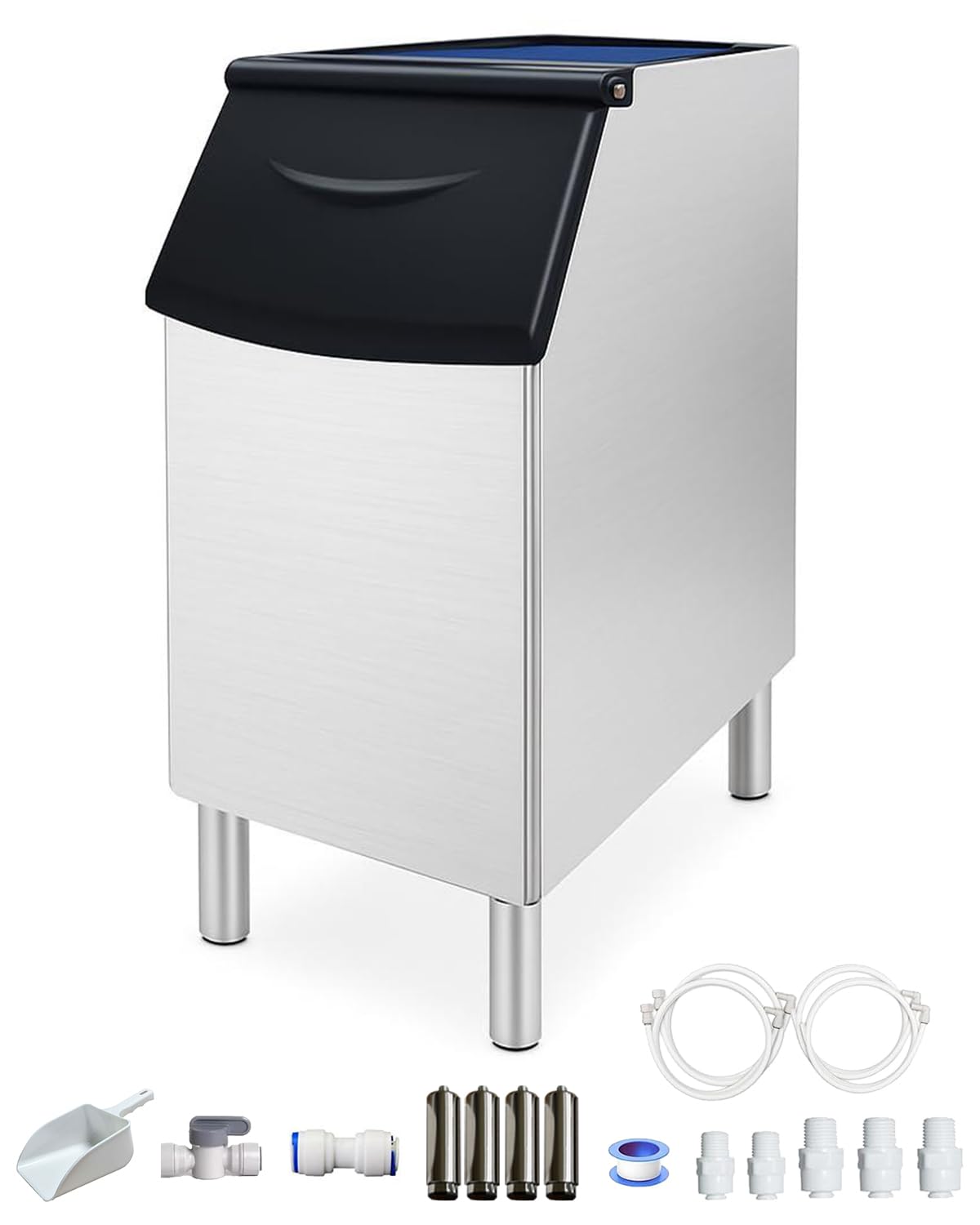 GSEICE Commercial Ice Maker Machine, 350lbs Storage Bin Only