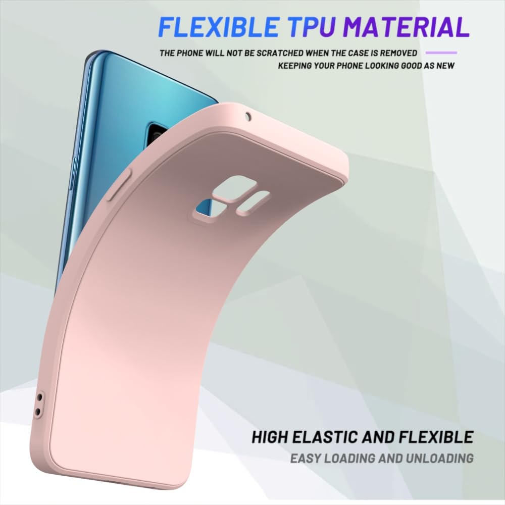 Wogroo For Samsung Galaxy S9 Case Pink, Scratch Resistant With Soft Touch, Slim Thin Phone Cover For Samsung Galaxy S9