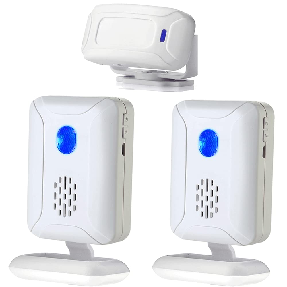 Wireless PIR Motion Sensor Detector Security Alarm Chime,Shop Store Office Home Front Door Entry Welcome Doorbell,Mailbox Alert,