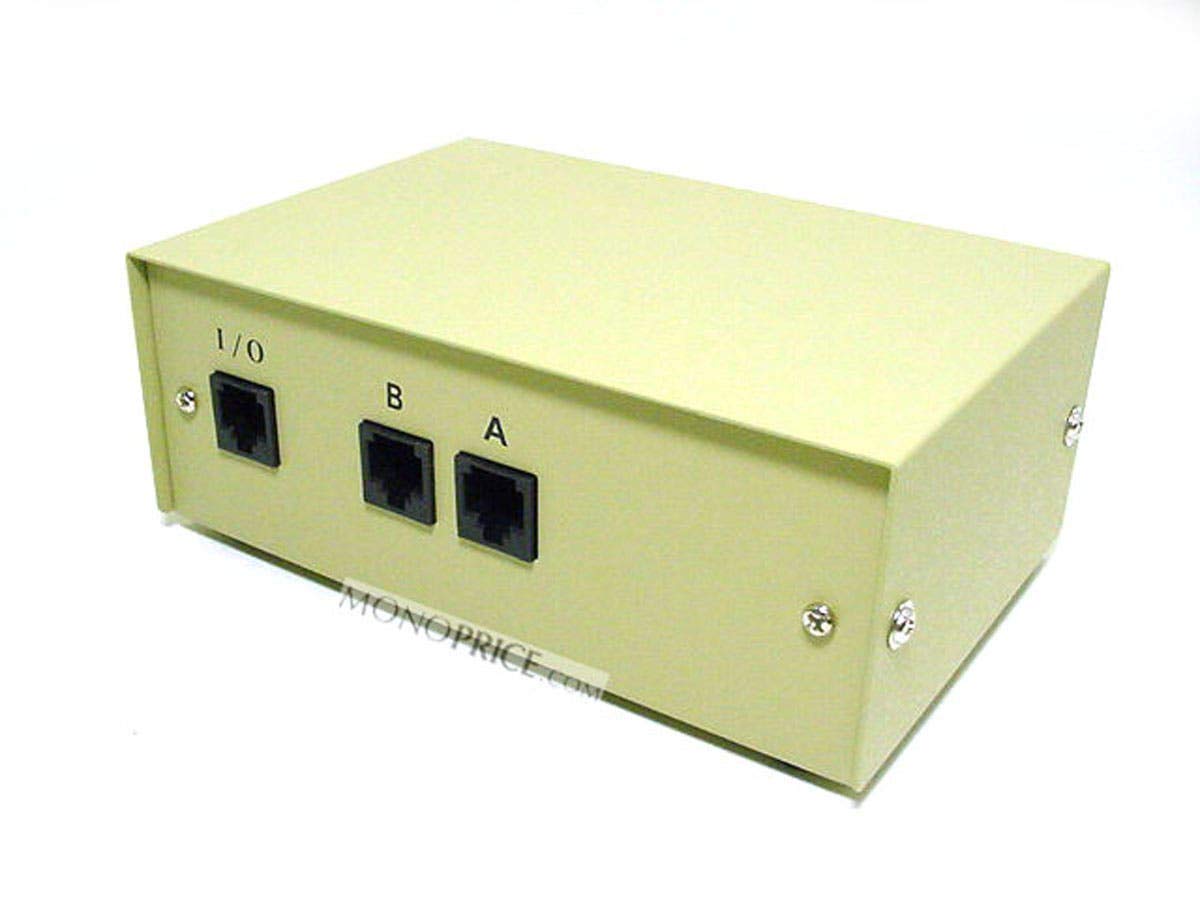 Monoprice 101373 Rj45 Ab 2Way Switch Box