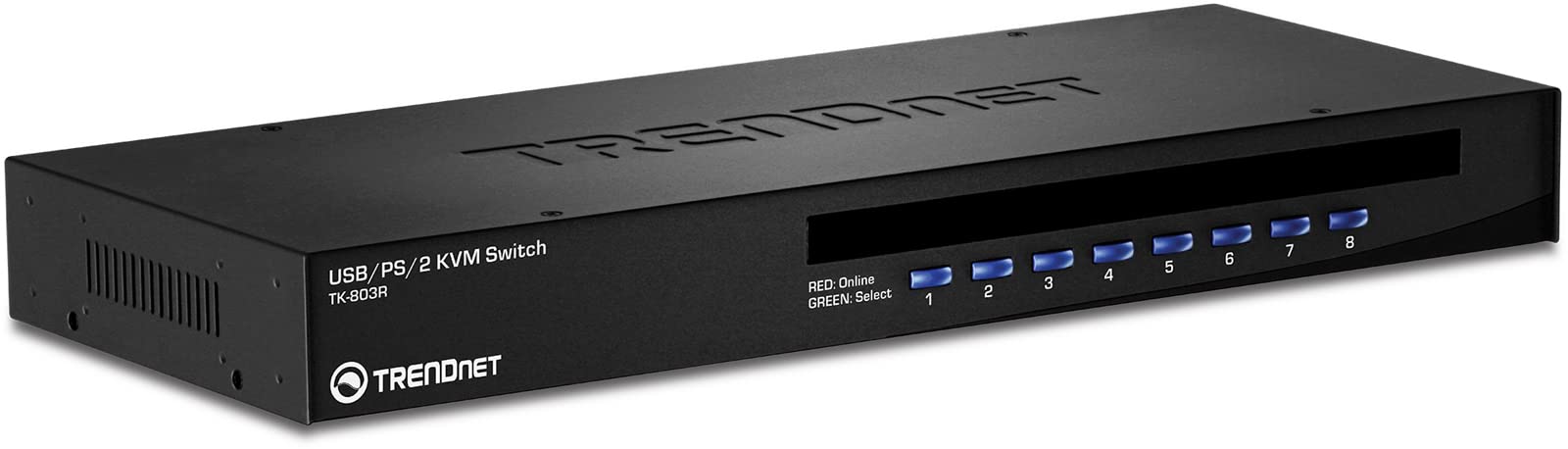 8-Port Kvm Usb/Ps2 Rack Mount Switch