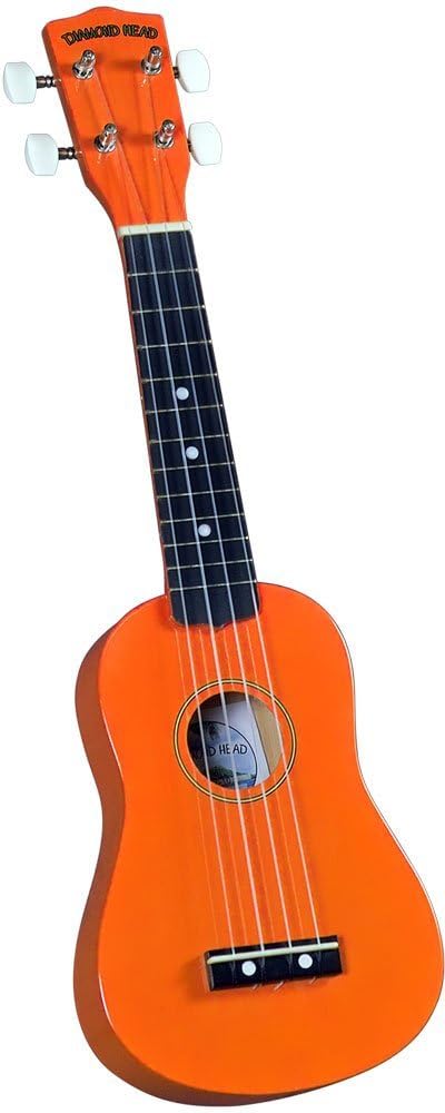 Diamond Head Du 103 Rainbow Soprano Ukulele   Orange