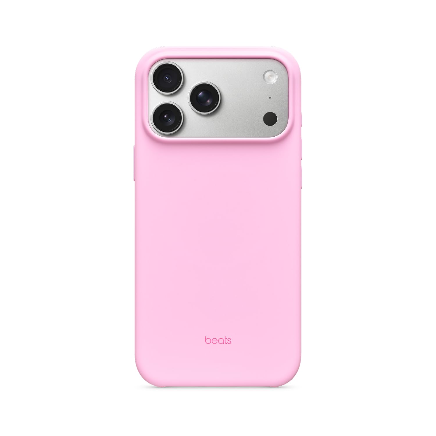 Beats iPhone 17 Pro Max Case with MagSafe & Camera Control, Matte Finish, Microfiber Lining - Pebble Pink