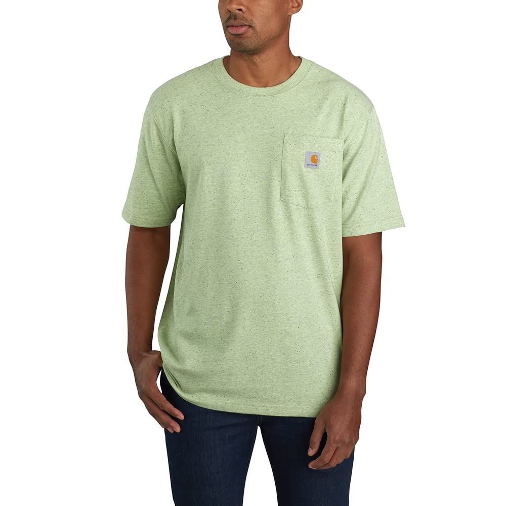 Carharttmensloose Fit Heavyweight Short Sleeve Pocket T Shirtsoft Green Nepmedium