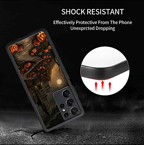 Vuttoo For Samsung Galaxy S21 Ultra Case   Halloween Haunted House Pattern Phone Case   Tpu Shock Absorption Protection Phone Co