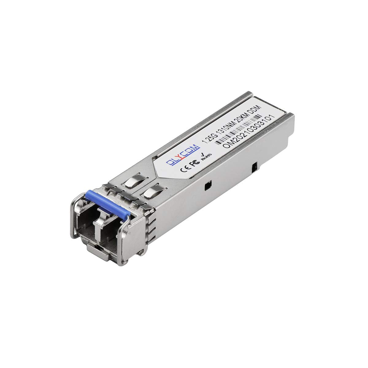 2Pcs Industrial Sfp Module 1.25Gb/S 20Km Fiber Transceiver Duplex Lc 1310Nm Single Mode Ddm