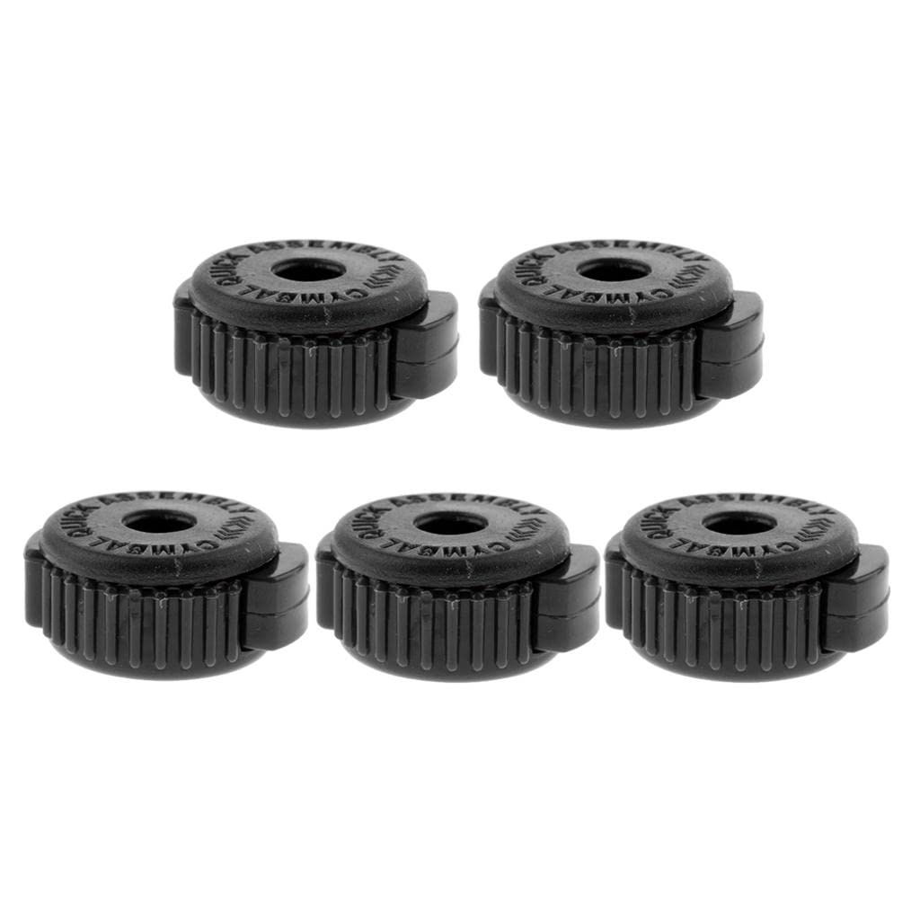 Enakshi 5Pcs Abs Drum Set Cymbal Quick Assembly Mate Replacement Accessories