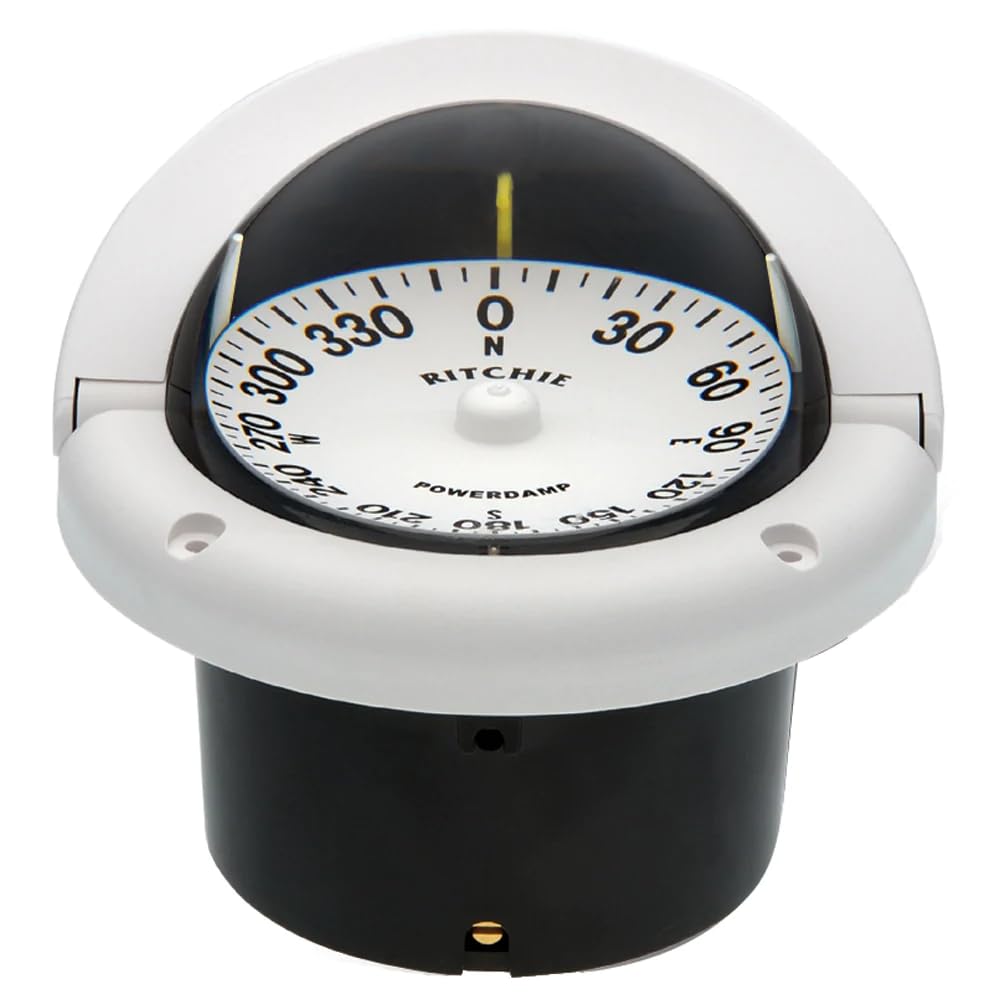 Ritchie Hf 742W Helmsman Compass   Flush Mount   White