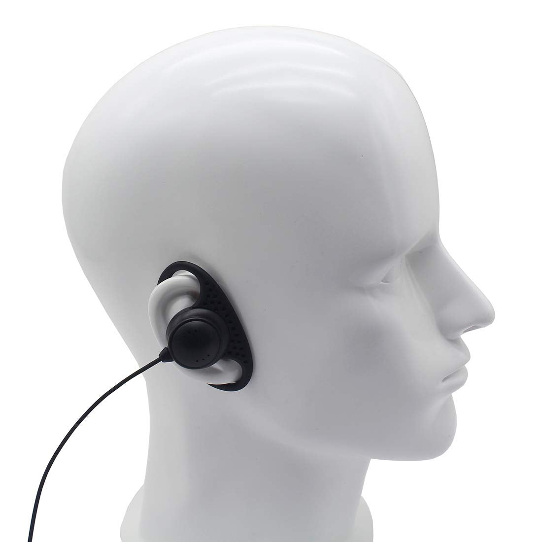 D Shape Clip Ear Headset Earpiece Ptt With Mic Is Compatible With Motorola Two Way Radio Cp200 Cls1410 Rmm2050 Gp300 Gp2000 Pr400 Cls1110 (2 Pcs)