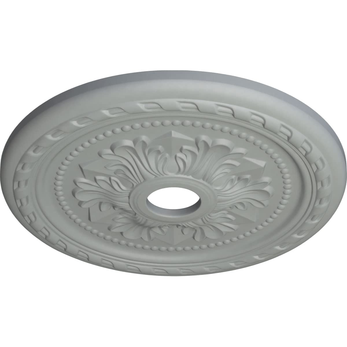 Ekena Millwork Cm23Pm Palmetto Ceiling Medallion, 23 5/8''Od X 3 5/8''Id X 1 5/8''P, Factory Primed