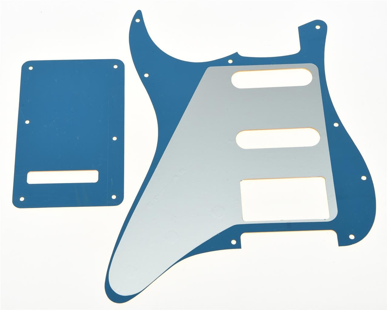 Kaish 11 Hole St/Strat Style Pickguard Hss Pick Guard With St Back Plate Tremolo Trem Cover For Usa/Mexico Stratocaster/Strat Go