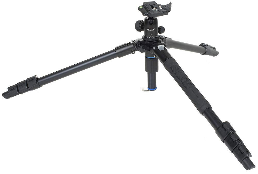 Slik Pro Al 324Bh4 W/Sbh 400 Ball Head For Mirrorless/Dslr Sony Nikon Canon Fuji Cameras And More   Black (613 360)