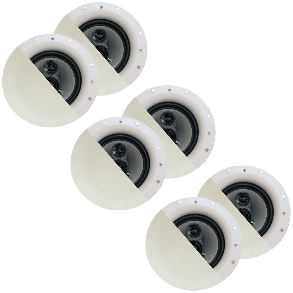 Acoustic Audio CSic84 Frameless in Ceiling 8 Speaker 3 Pair Pack 3 Way Home Theater Speakers