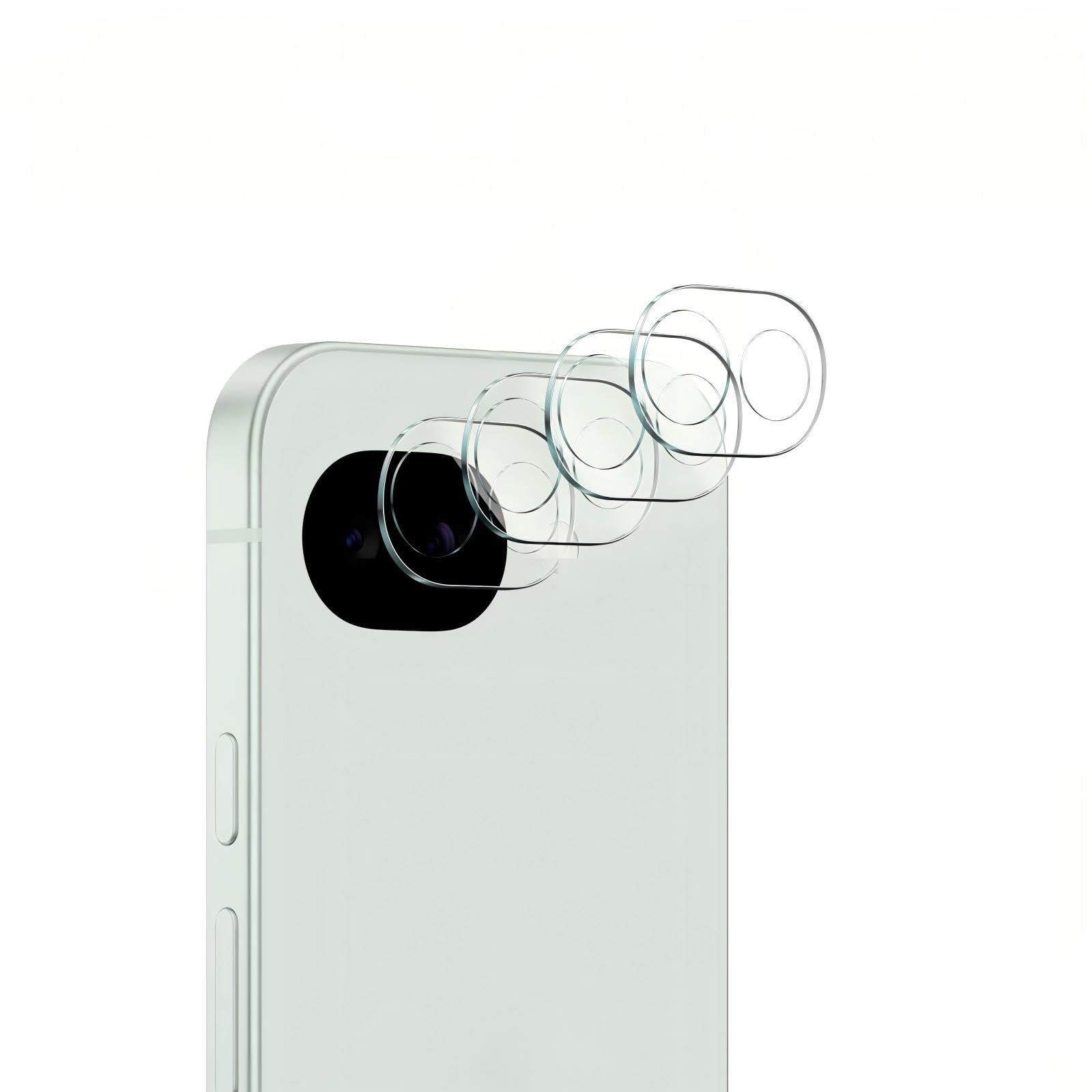 4-Pack Camera Lens Protector for Google Pixel 10A, 9H Tempered Glass Camera Cover Screen Protector Accessories, HD Clarity, Anti