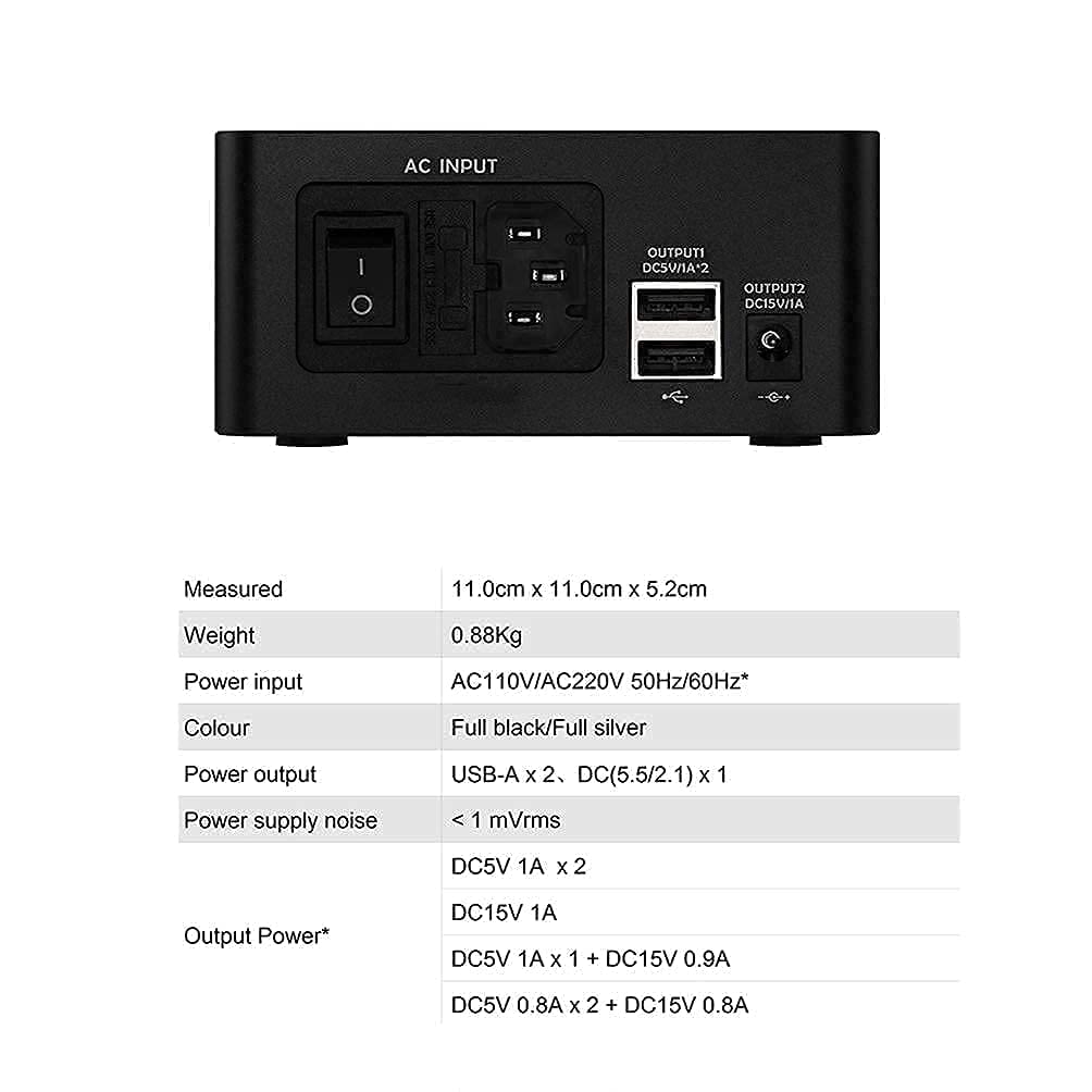 Topping P50 Linear Power Supply For Topping E50/D50Iii/D50S/Dx3 Pro+/A50Iii Ultra Low Noise 2X 5V 1A + 15V 1A