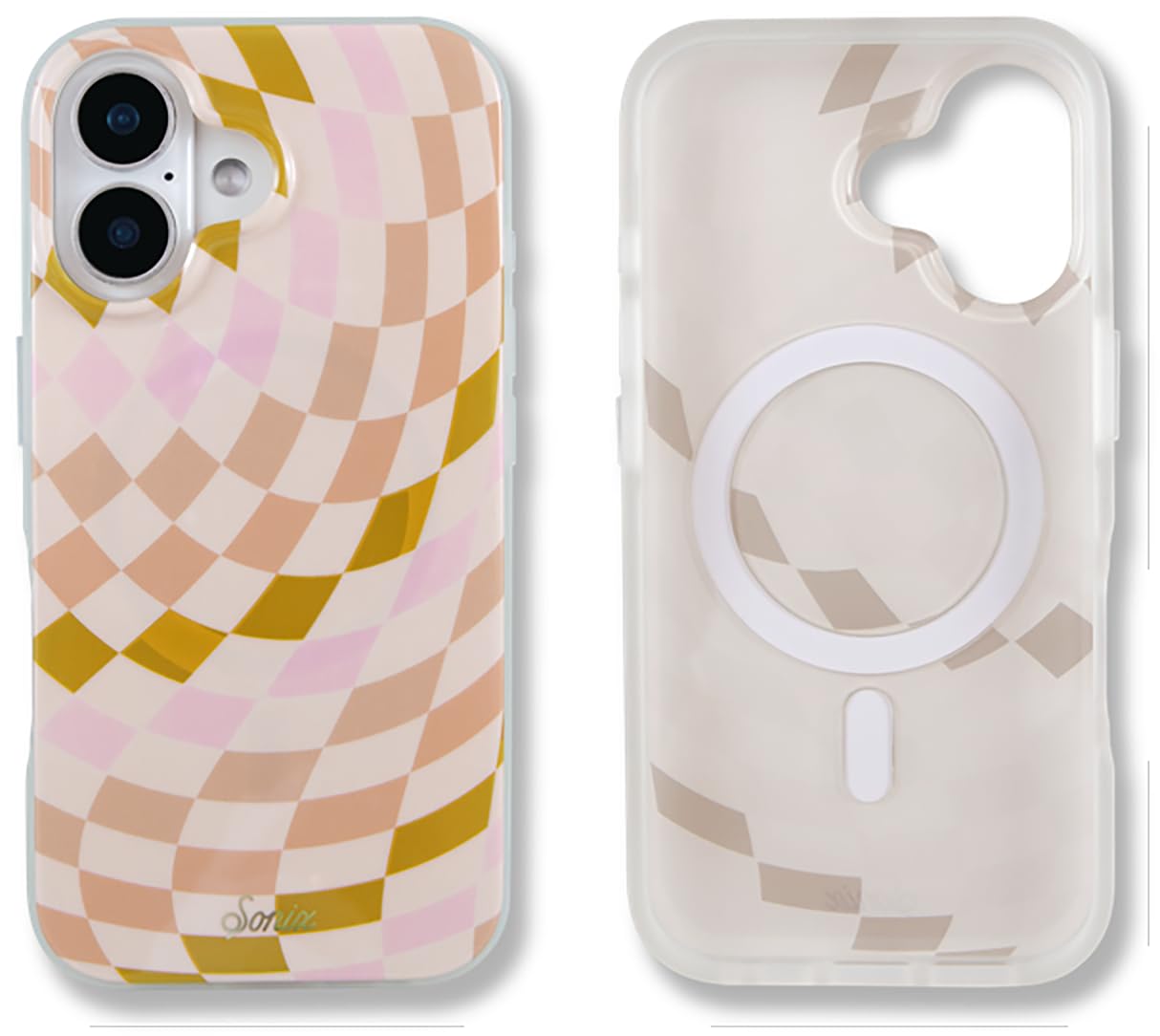 Sonix Case For Iphone 16 | Compatible With Magsafe | 10Ft Drop Tested | Checkered Neutrals