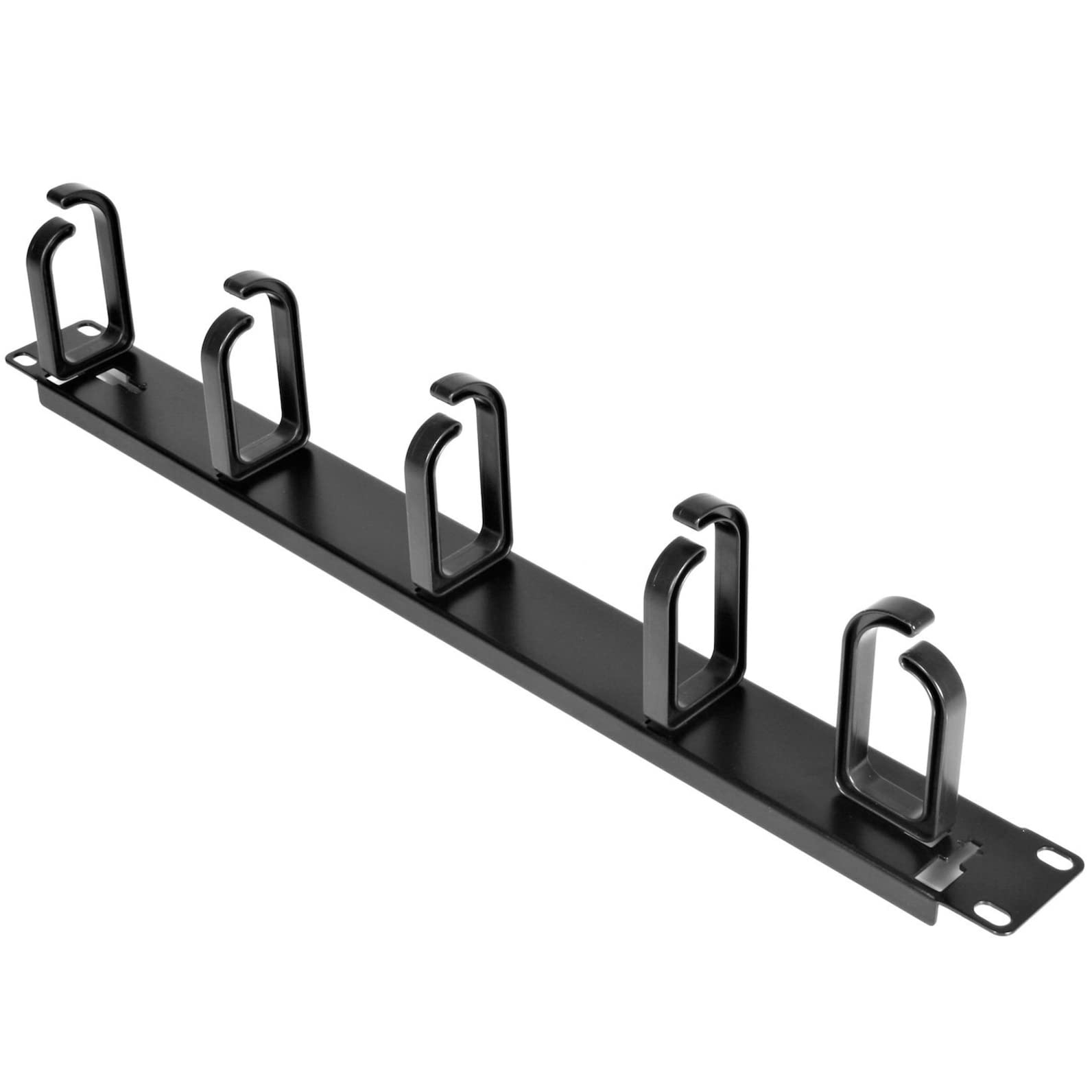 StarTech.com 19� Server Rack Cable Management Panel w/ D Ring Hooks   1U Horizontal or Vertical Wire and Cord Manager   Metal , TAA (CABLMANAGER2)
