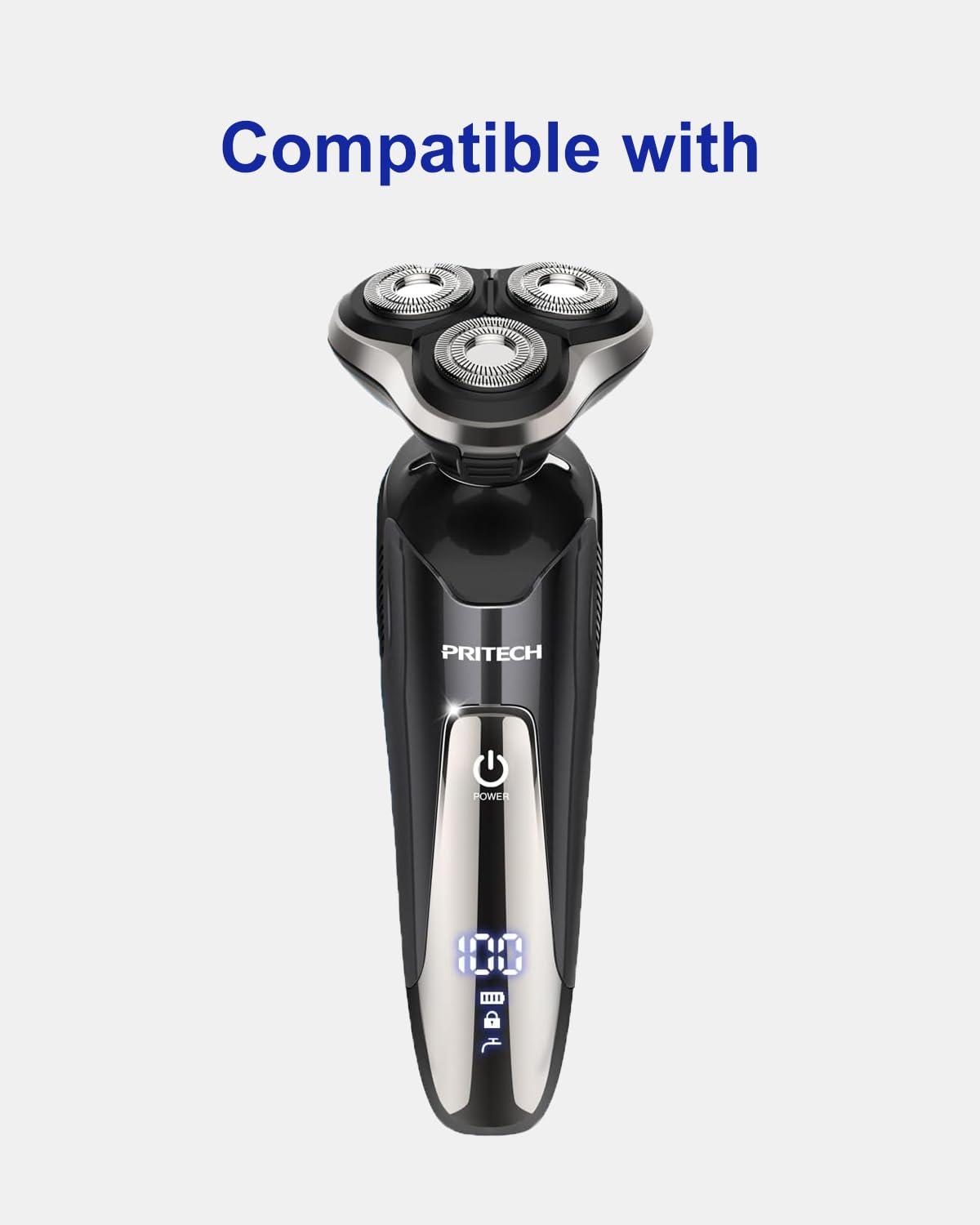 6 Pack Electric Razor Replacement Blades For Pritech Electric Shaver Rsm 1505 Replacement Heads, 2 Cleaning Brush