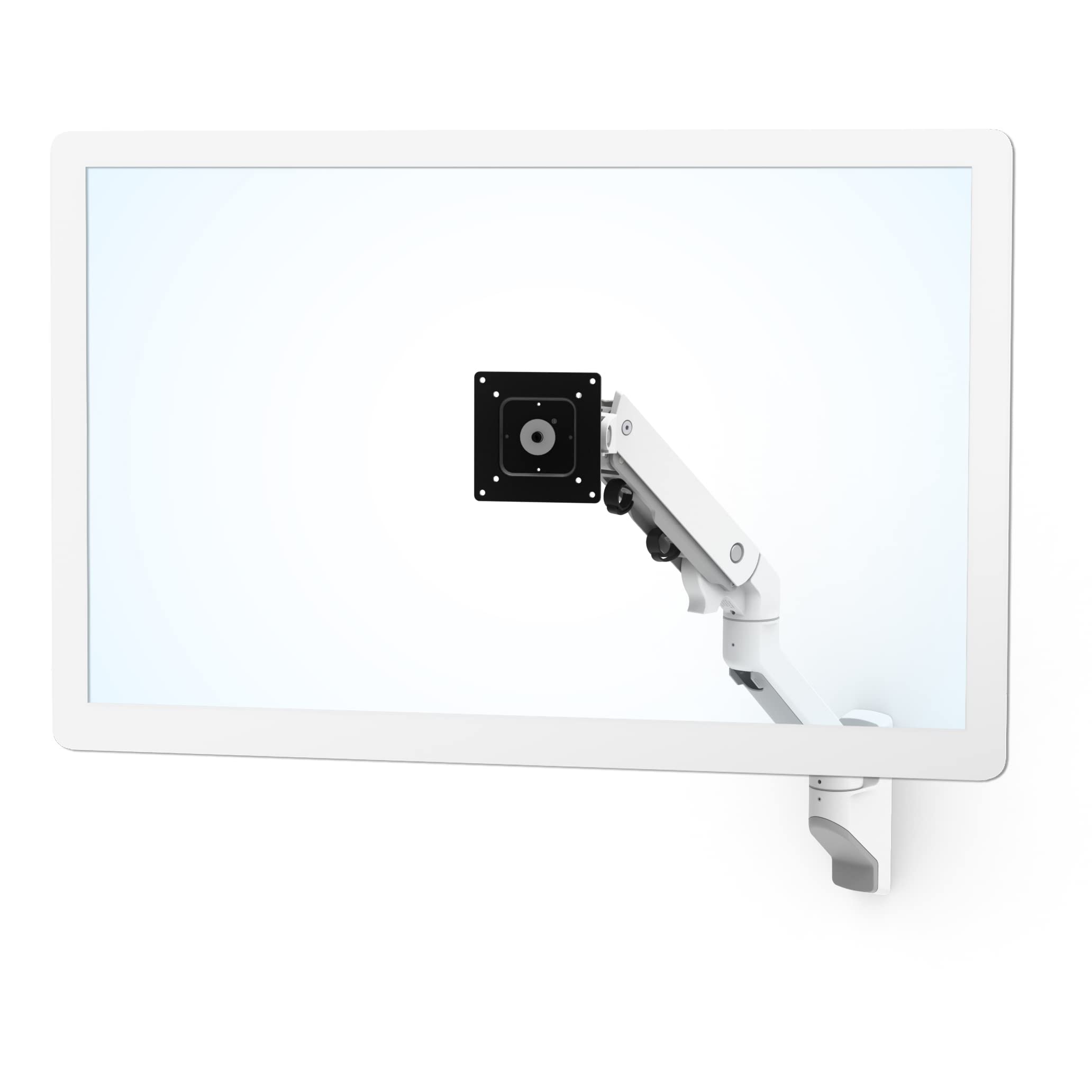 Ergotron � HX Single Ultrawide Monitor Arm, VESA Wall Mount � for Monitors Up to 49 Inches, 20 to 42 lbs, Less Than 8 Inch Display Depth � Standard Pivot, White