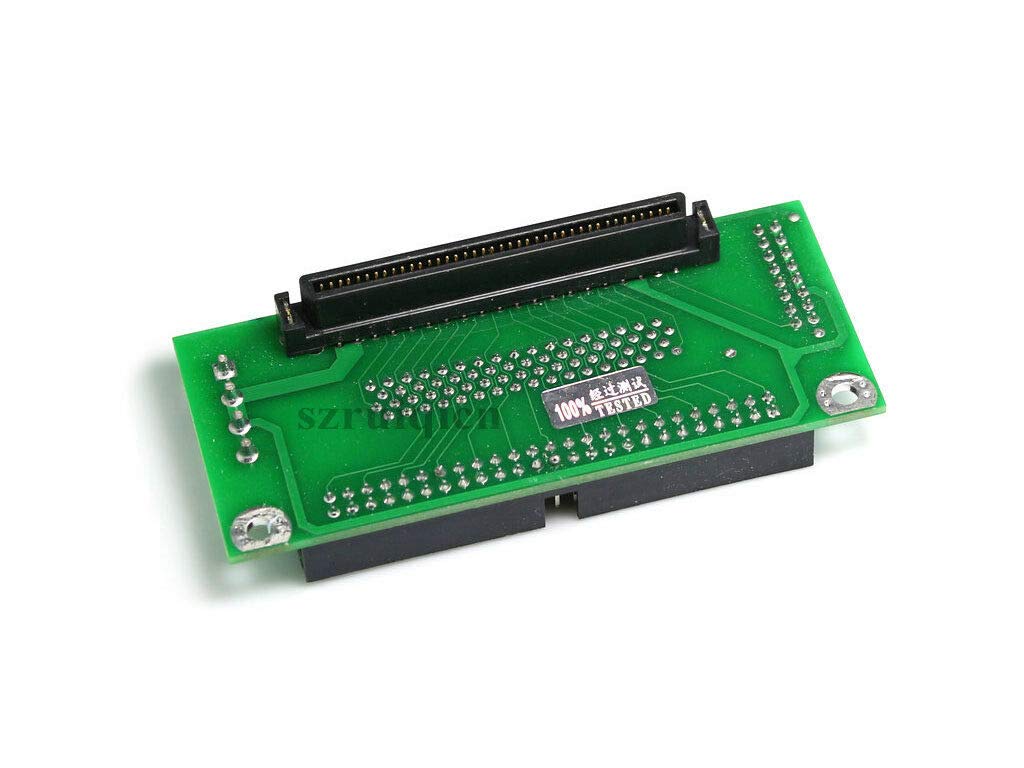 Micro Sata Cables Sca 80 Pin To 68 50 Pin Scsi Adapter: Versatile Scsi 68 Pin Female To Idc 50 Pin Female Adapter