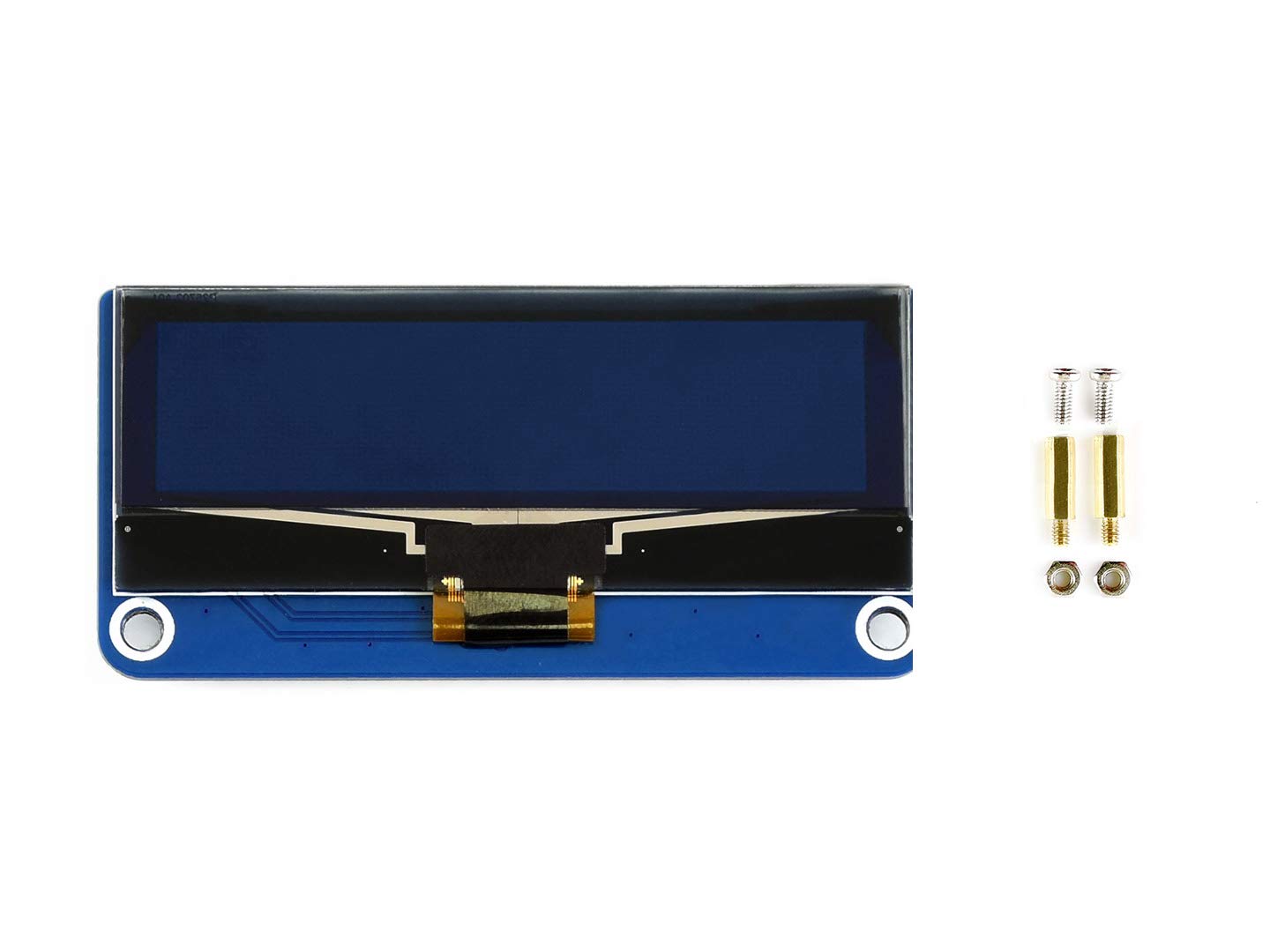 Waveshare 2.23Inch Oled Display Hat For Raspberry Pi 128  32 Pixels With Embedded 1305 Driver Communicating Via Spi Or I2C Inter