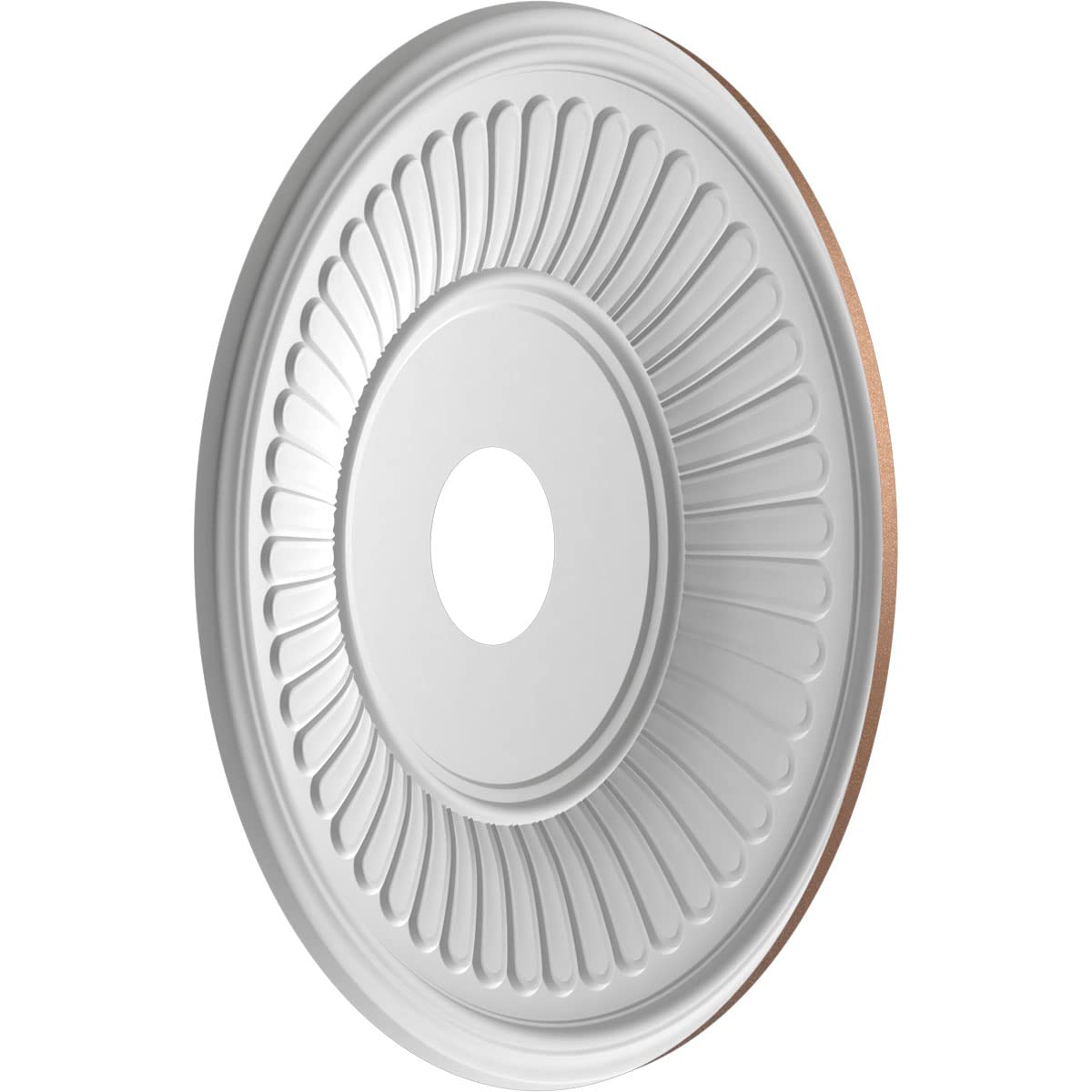 Ekena Millwork 19Od X 3 1/2Id X 1P Berkshire Thermoformed Pvc Ceiling Medallion (Fits Canopies Up To 8 3/8), Aged Copper