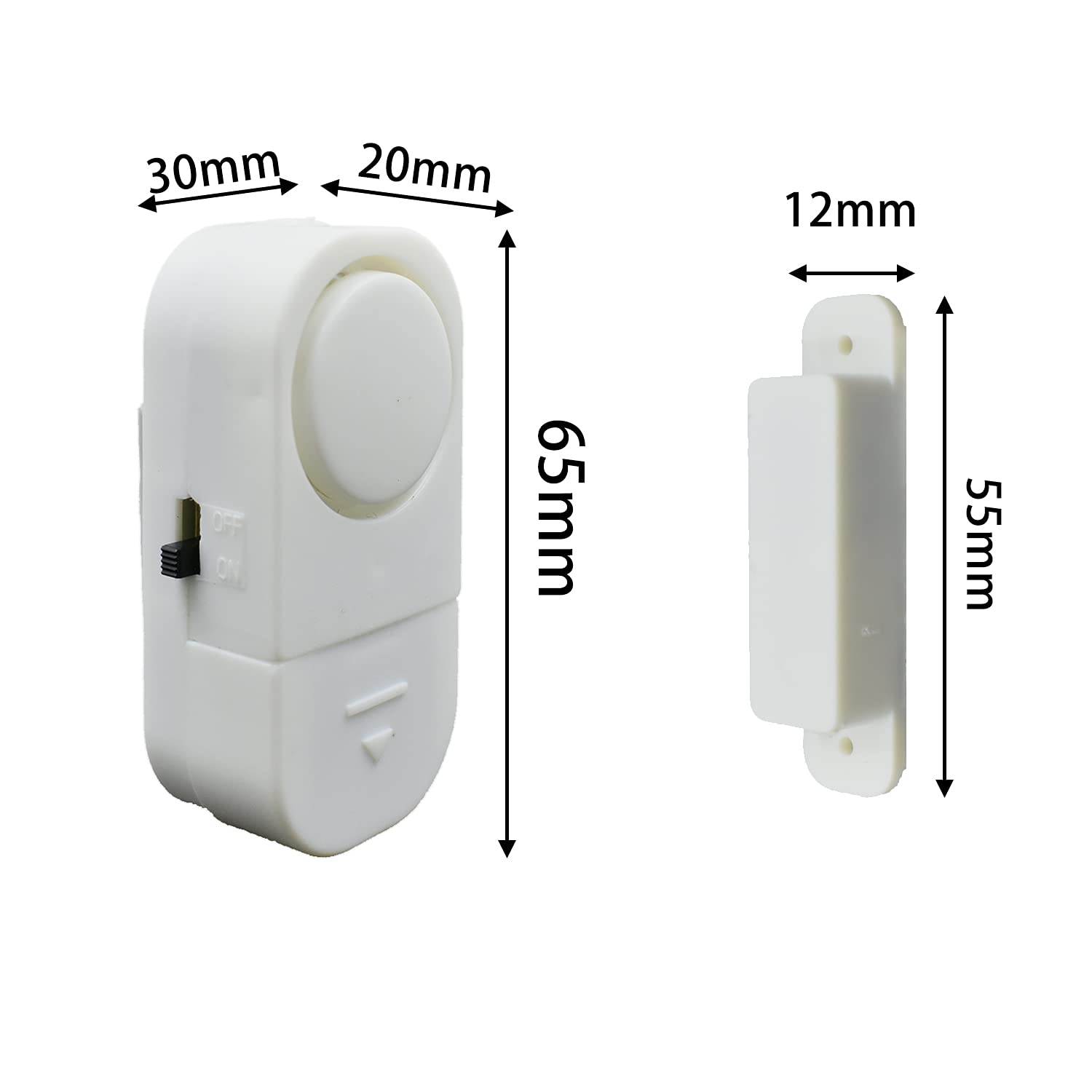 12 Pack Wireless Security Window/Door Alarm, Magnetic Sensor Door Window Burglar Alert Alarm Pool Alarms Super Loud For Home, Ga