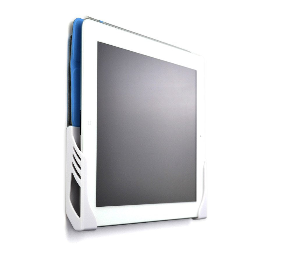 Dockem White Koala Tablet Wall Mount Universal Damage Free Adhesive Wall Dock For Ipad, Android And Windows Tablets, And Smartphones