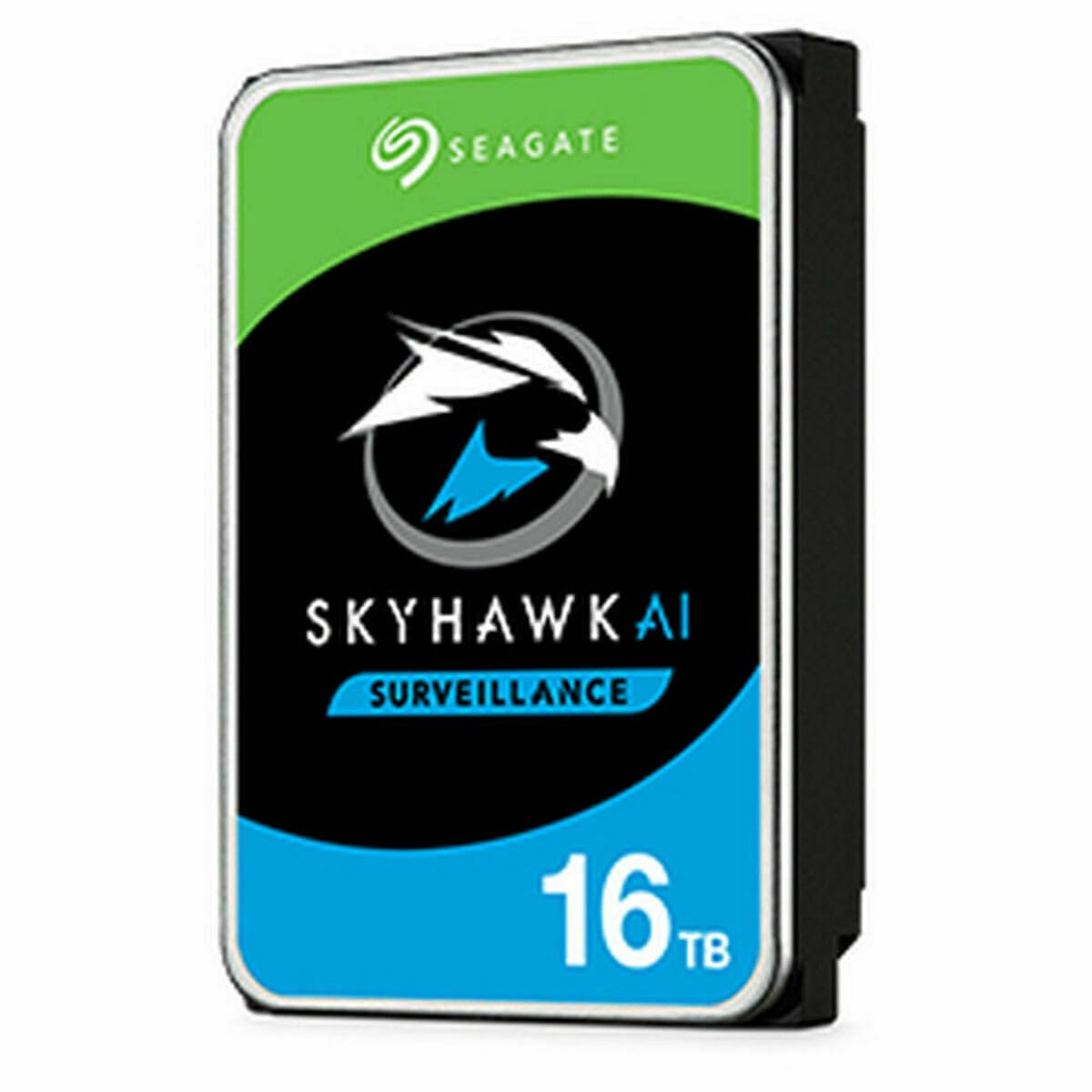 Seagate Skyhawk AI ST16000VE002 - Hard Drive - 16 TB - Internal - 3.5 - SATA 6Gb/s - Buffer: 256 MB - with 3 Years Rescue Data R