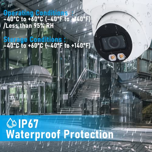Empiretech 4Mp 1/1.8'' Cmos Full Color Starlight Ivs Wdr Ai Ip Camera With 2 Leds Fixed Lens, Support Poe,Smd 3.0,Face Image Cap