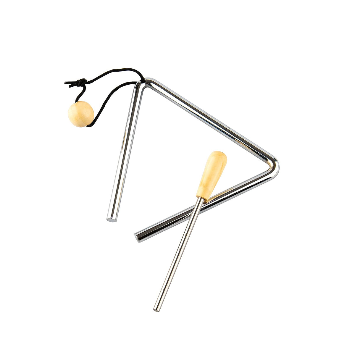 Triangle Hand Percussion With Striker,Rhythm Steel Triangles Music Instrument (5 Inch)