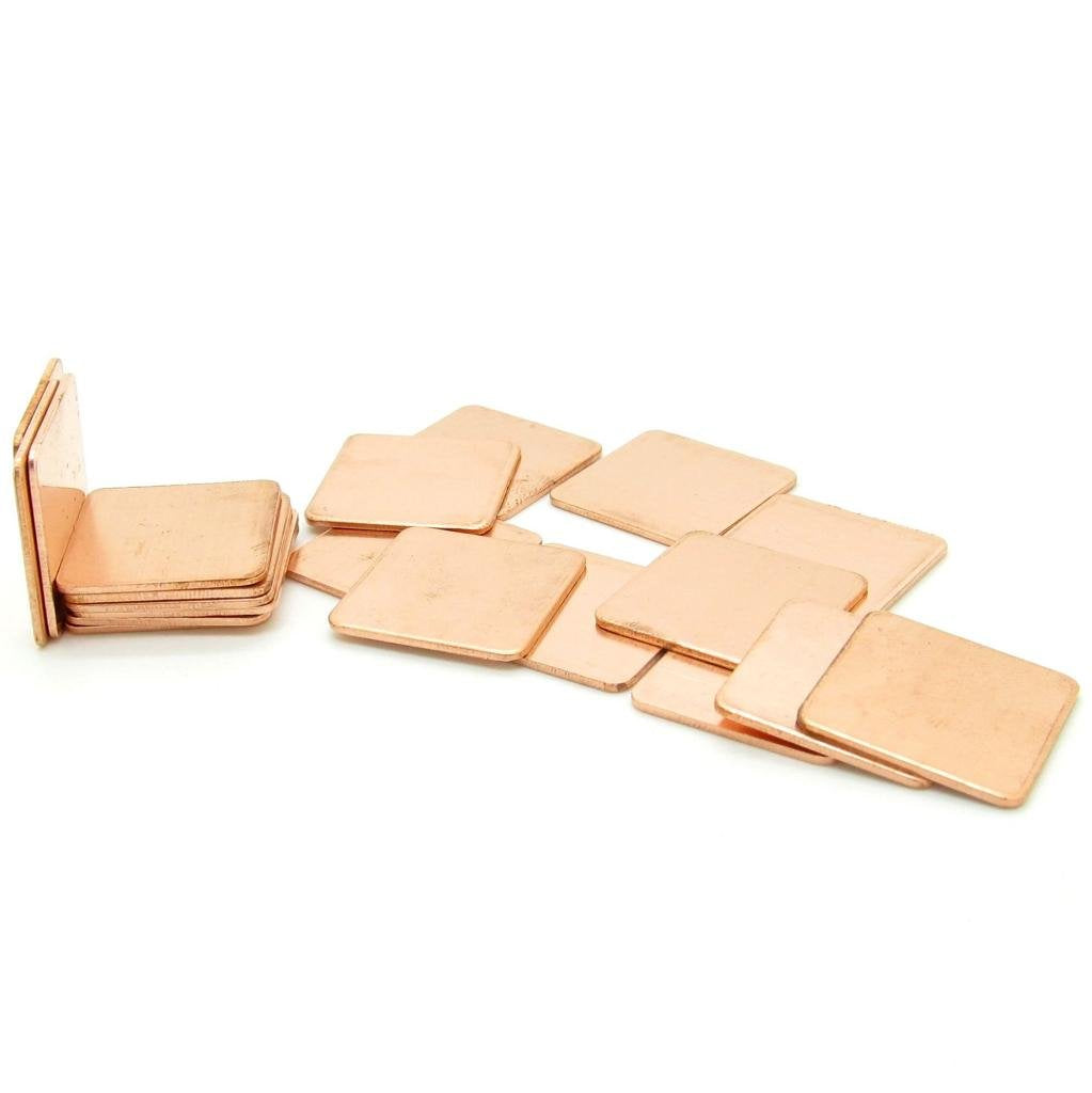 Jiuwu Ic Chipset Gpu Cpu Thermal Heatsink Copper Pad Shim Size 20 X 20 X 0.5Mm Pack Of 20