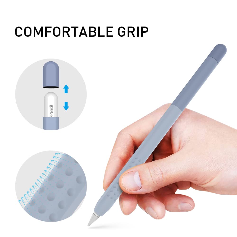 Delidigi Pencil Case Compatible With Apple Pencil Pro And Apple Pencil 2Nd Generation Case, Gradient Color Case Sleeve Silicone