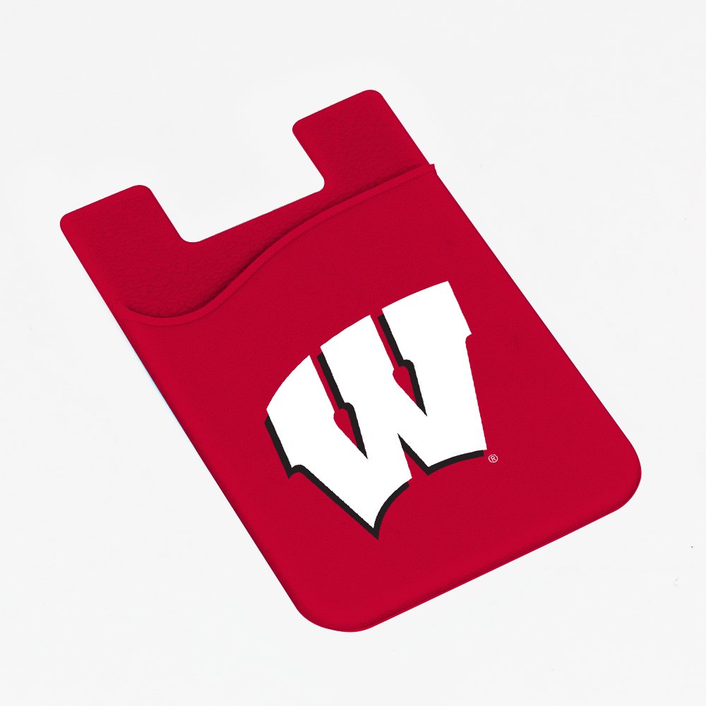 Guard Dog Silicone Credit Card Holder/Phone Wallet - Wisconsin Badgers