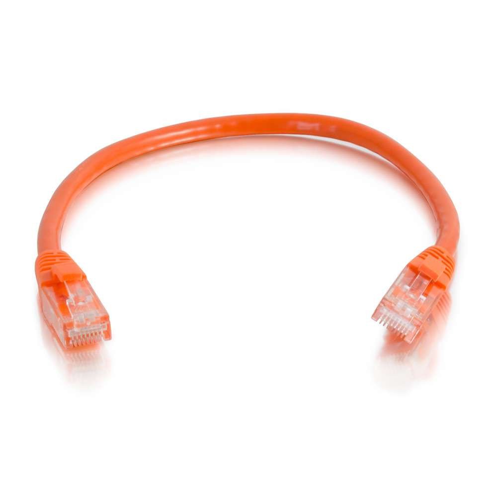 C2G 27812 7Ft Cat6 Snagless Unshielded (Utp) Network Patch Cable   Orange   Category 6 For Network Device   Rj 45 Male   Rj 45 M