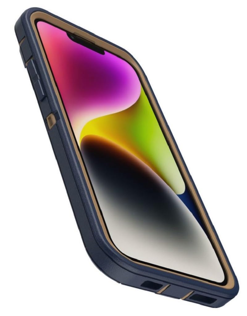 Otterbox Iphone 14 & Iphone 13 (Only)   Defender Series Case   Blue Suede Shoes   Rugged & Durable   With Port Protection   Hols