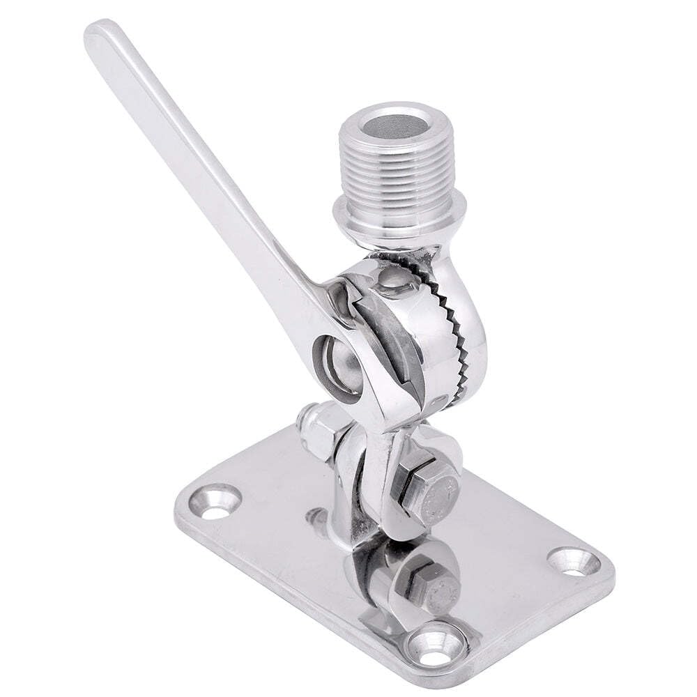 Whitecap Ratchet Antenna Mount - 316 Stainless Steel,WBEEAB0000AXTM3