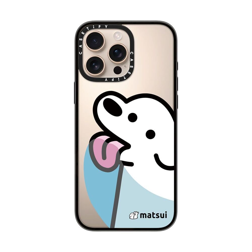 Casetify Compact Case For Iphone 16 Pro Max [Lightweight / 4 Ft. 2X Military Grade Drop Protection/Slim]   Lick   Clear Black