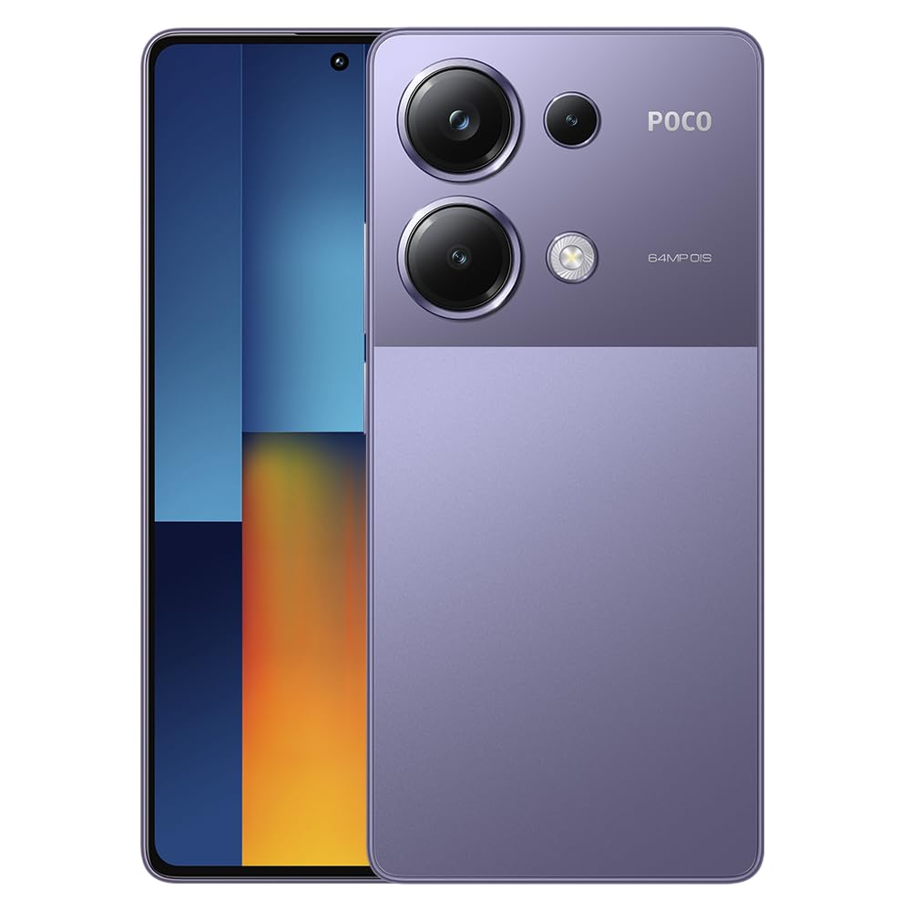 Xiaomi Poco M6 Pro 4G Lte Gsm (For Tmobile Mint Tello Global) (256Gb + 8Gb) 64Mp Triple Camera 6.67 Octa Core Unlocked (Purple Global)