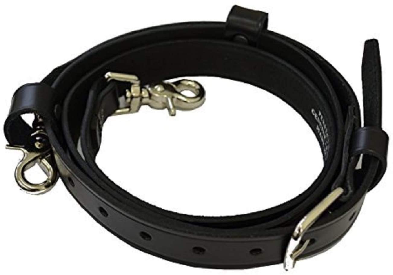 Perfect Fit Shield Wallets Xl Firefighter Radio Strap   Longer Length  Black Leather