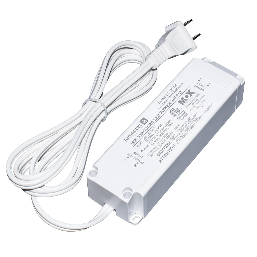 Armacost Lighting 810360 Driver Standard Led Power Supply, White