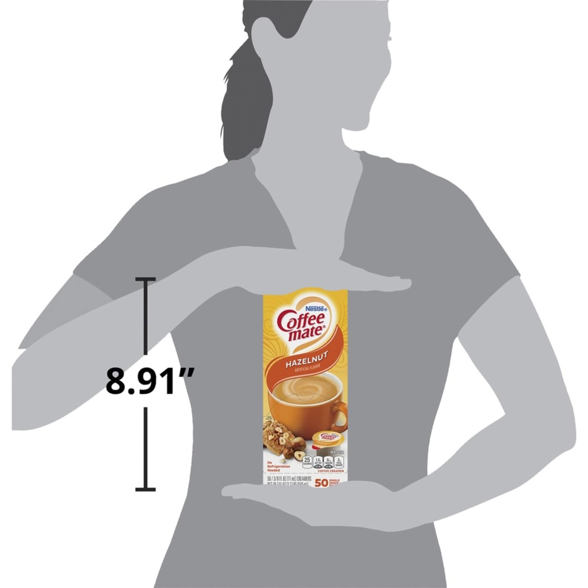 Single Serving Creamer, Hazelnut.38 Oz, 50/Bx Qty:4