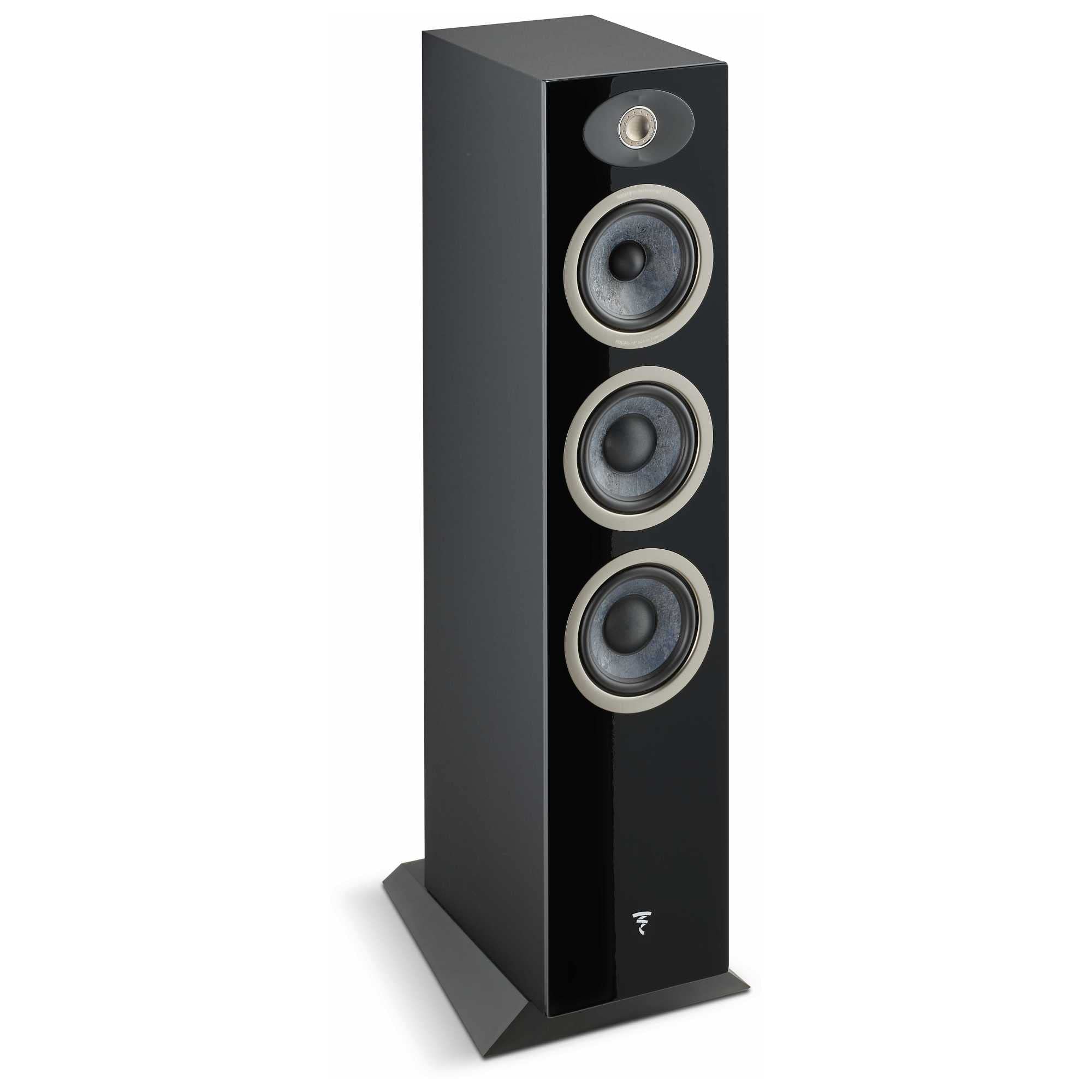 Focal Theva N2-3-Way Floorstanding Loudspeakers With 5-Inch Drivers, Sold Individually, Black - Fthevan2Bk