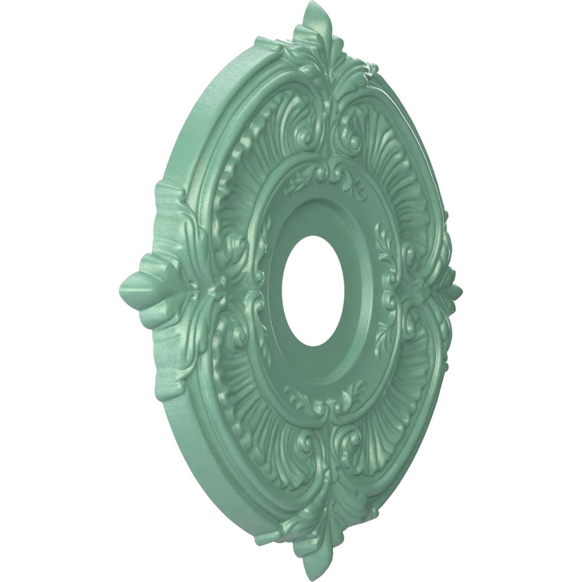 Ekena Millwork Cmp16Atfsm Attica Thermoformed Pvc Ceiling Medallion (Fits Canopies Up To 5 5/8), 16Od X 3 1/2Id X 1P, Universal