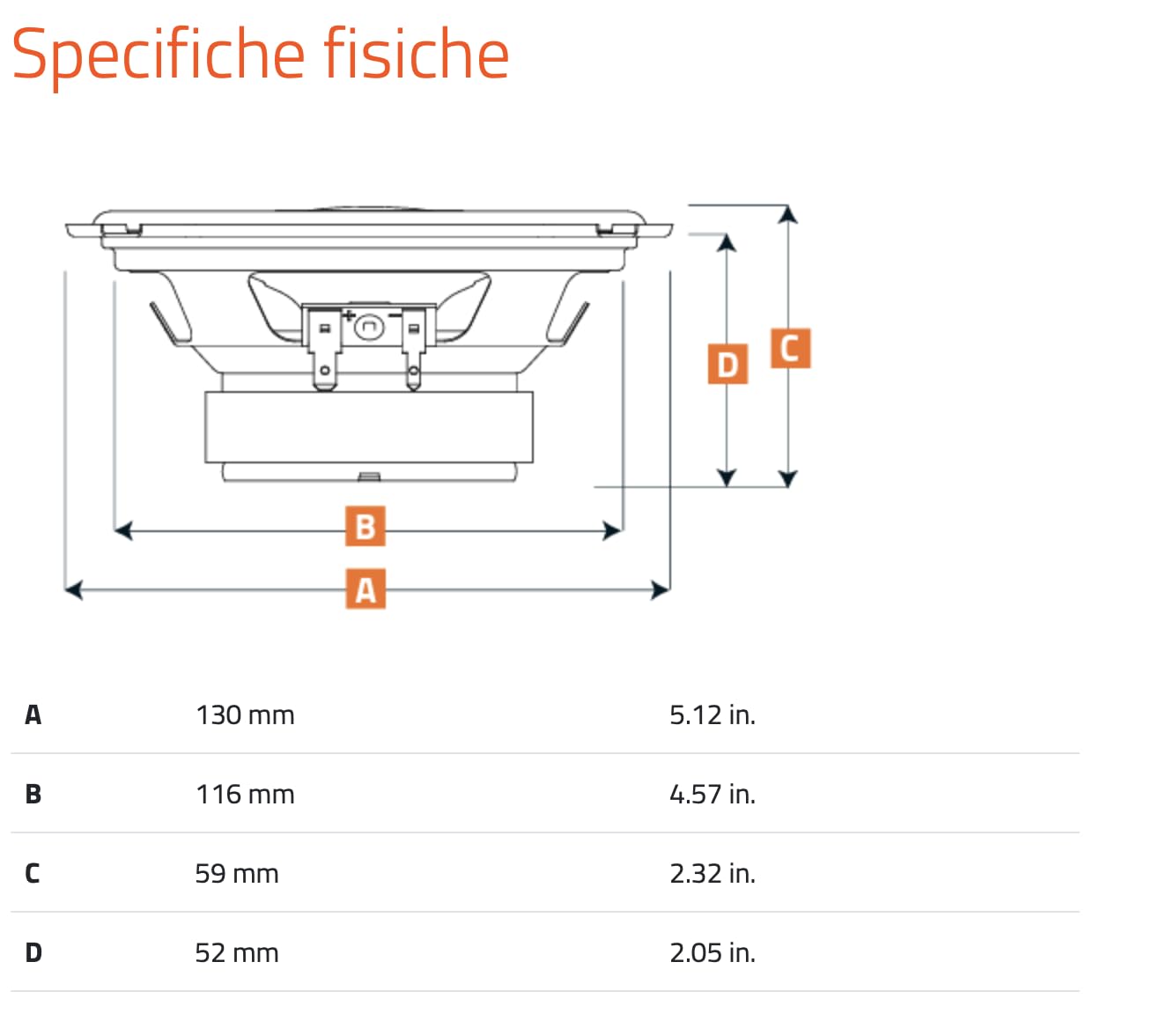 Hertz Uno Series K 130 5.25' Two Way Component Speaker System