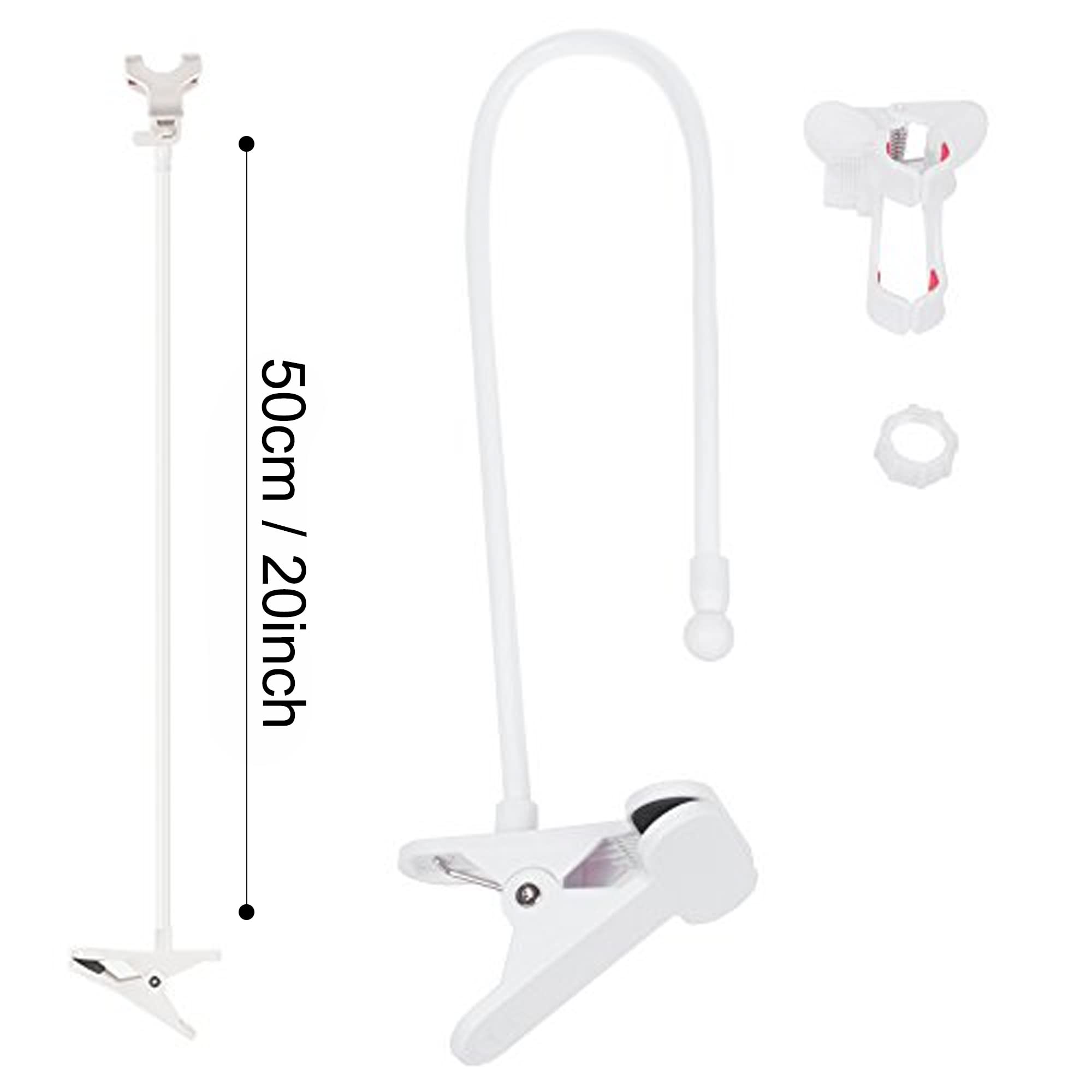 Itart Cell Phone Holder,Universal Bedside Phone Stand,Lazy Bracket,Flexible Long Arms Clip Mount For Iphone X Samsung Galaxy In