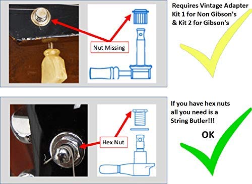 The String Butler V3 Standard (Black And Silver)   Best Guitar Upgrade To Improve Tuning Stability
