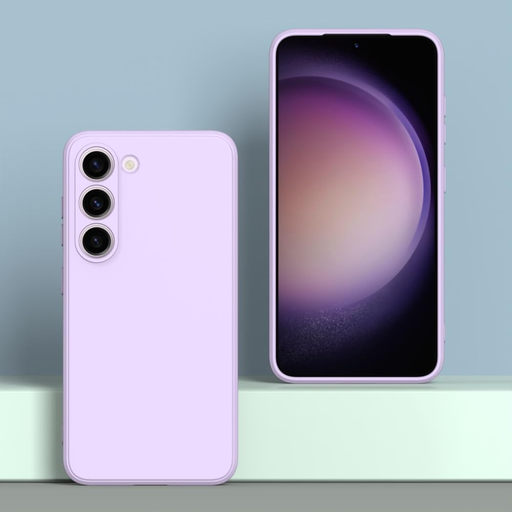 Wogroo For Samsung Galaxy S23 Case Purple, Scratch Resistant With Soft Touch, Slim Thin Phone Cover For Samsung Galaxy S23